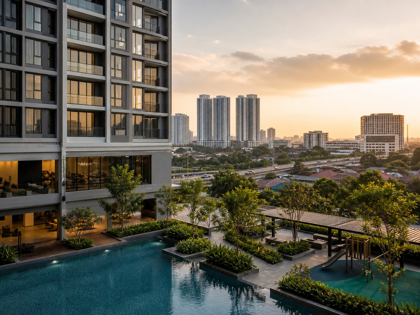 Editorial view of a modern Petaling Jaya South residential development near urban amenities