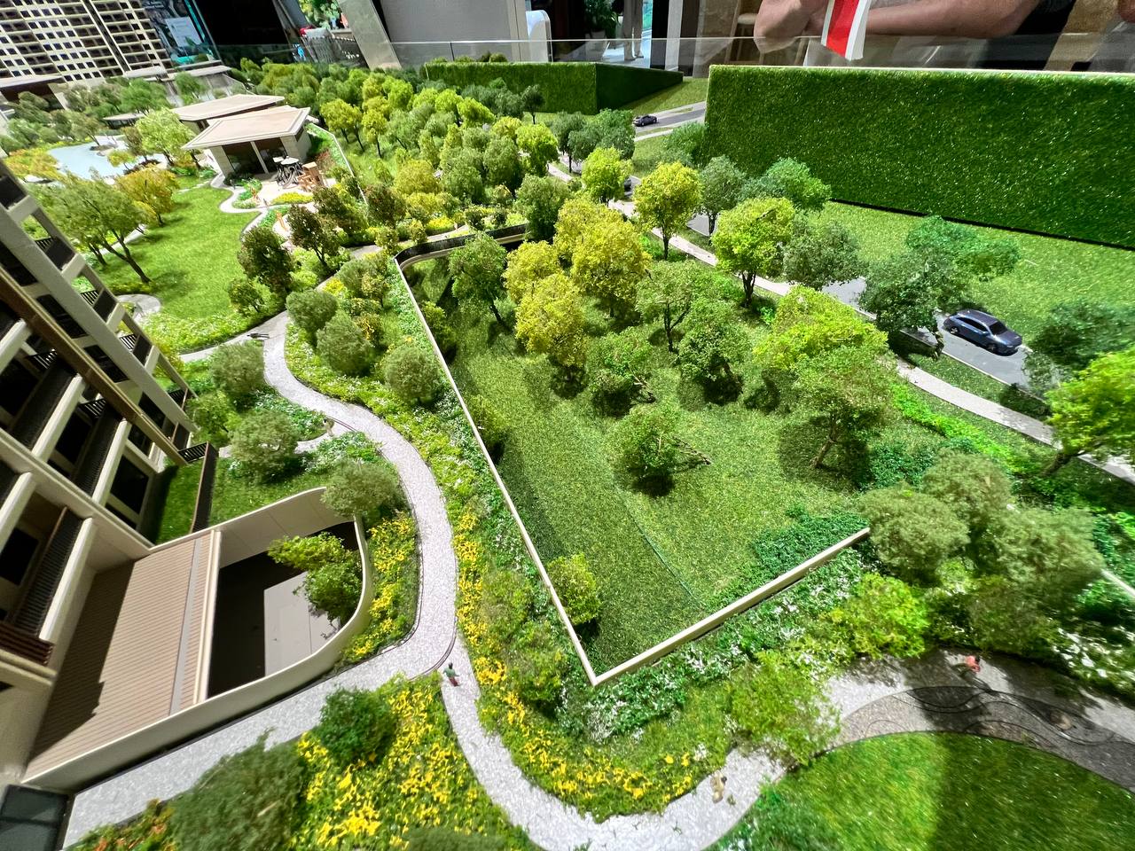 ParkCity Damansara landscape scale model showing the developing Zenia township setting